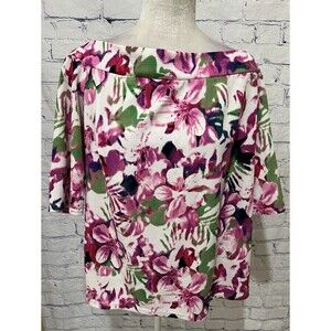 Women’s Purple Floral Anthology Blouse Top Plus Size 20